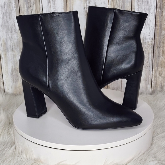 Madden Girl Bonnie Pointed-Toe Block-Heel Dress Booties - Size 11 - Picture 4 of 11